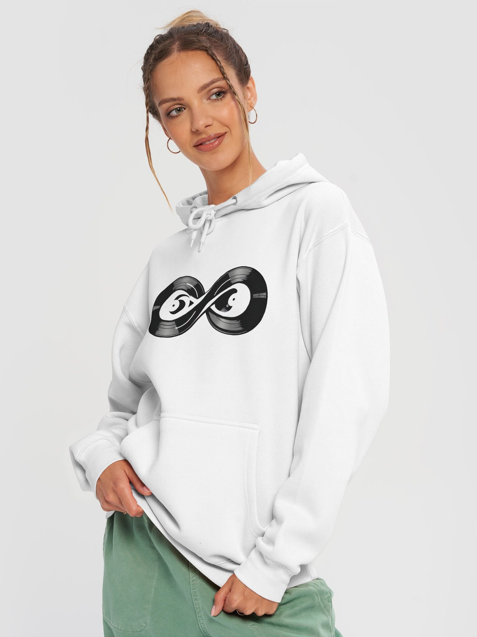 Vinyl Infinity Symbol Art Print Hoodie product image (3)