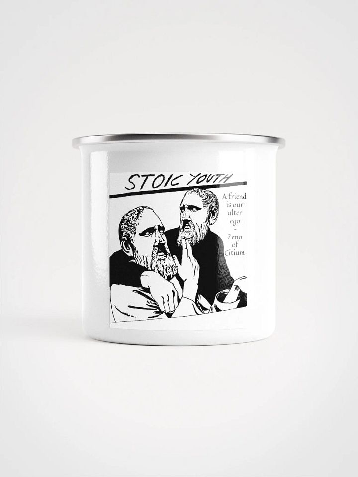 Stoic Youth Zeno of Citium quote Enamel Mug product image (1)