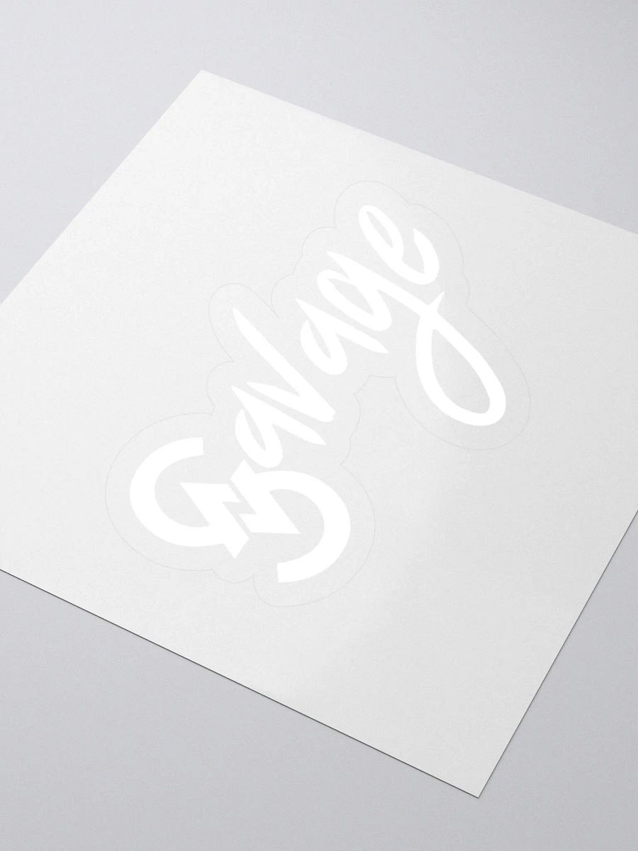 Savage Logo Sticker (White) product image (3)