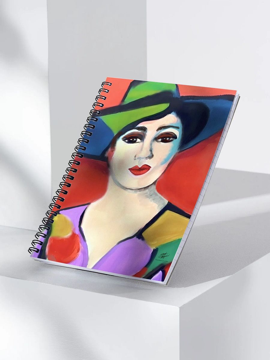 Donna with Hat Spiral Notebook product image (4)