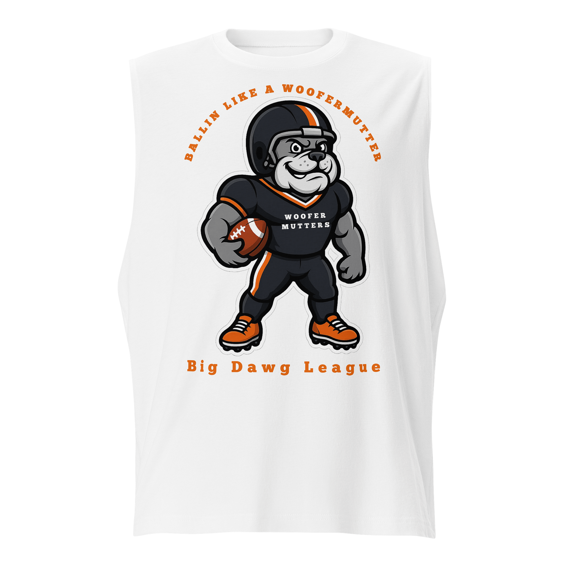 WooferMutter™ Relax Fit Muscle Shirt Bulldawg product image (5)