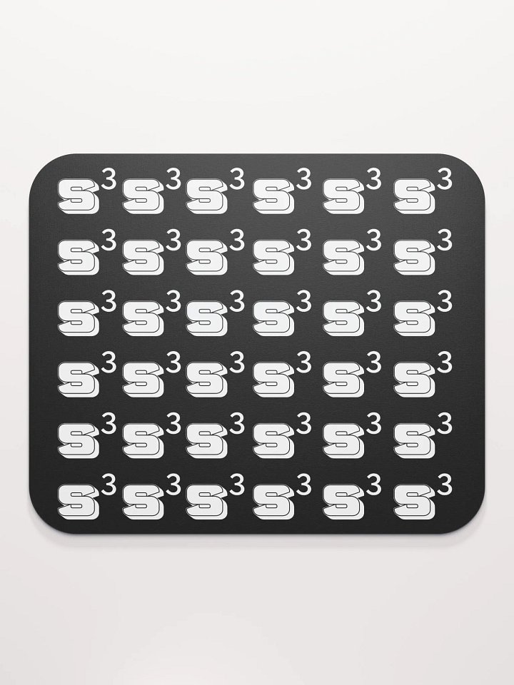 S³ Mouse Pad // White On Black product image (2)