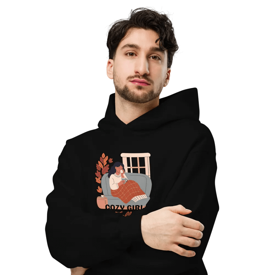 Cozy Girl Hoodie - Black product image (6)