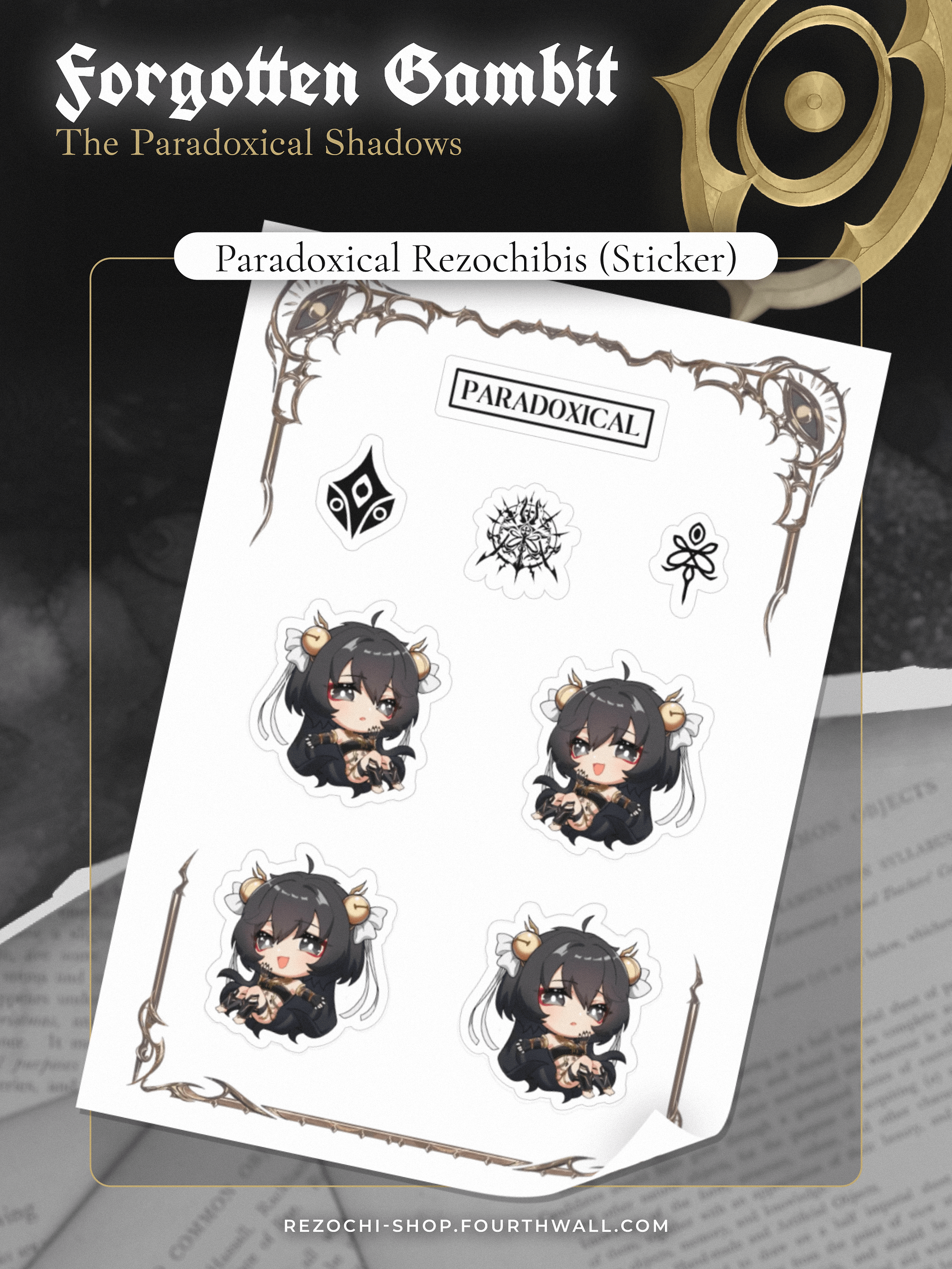 Paradoxical Rezochibis ※ Sticker Sheet product image (1)