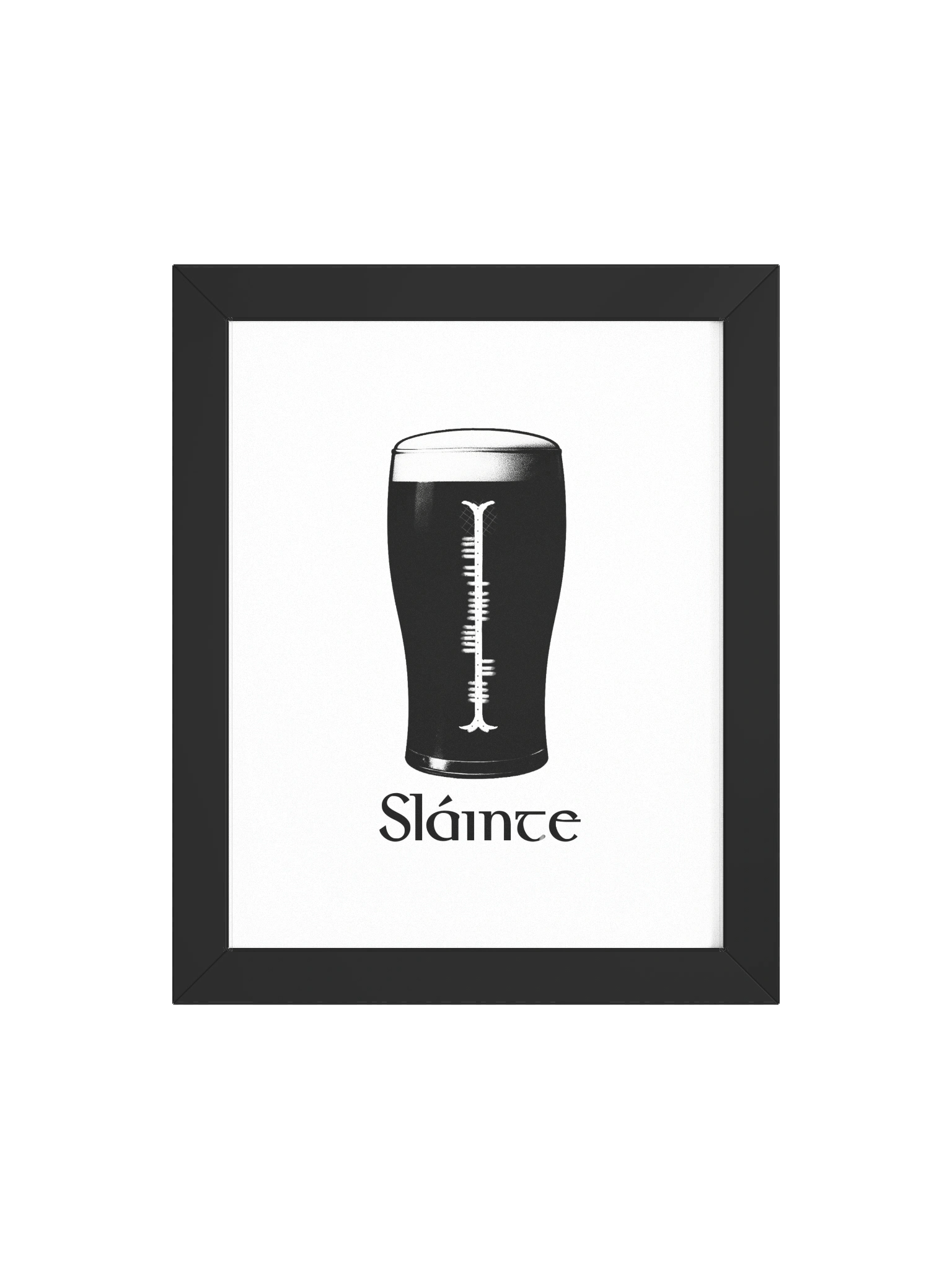 Sláinte – Celtic Health & Cheers Ogham Framed Art Print product image (27)