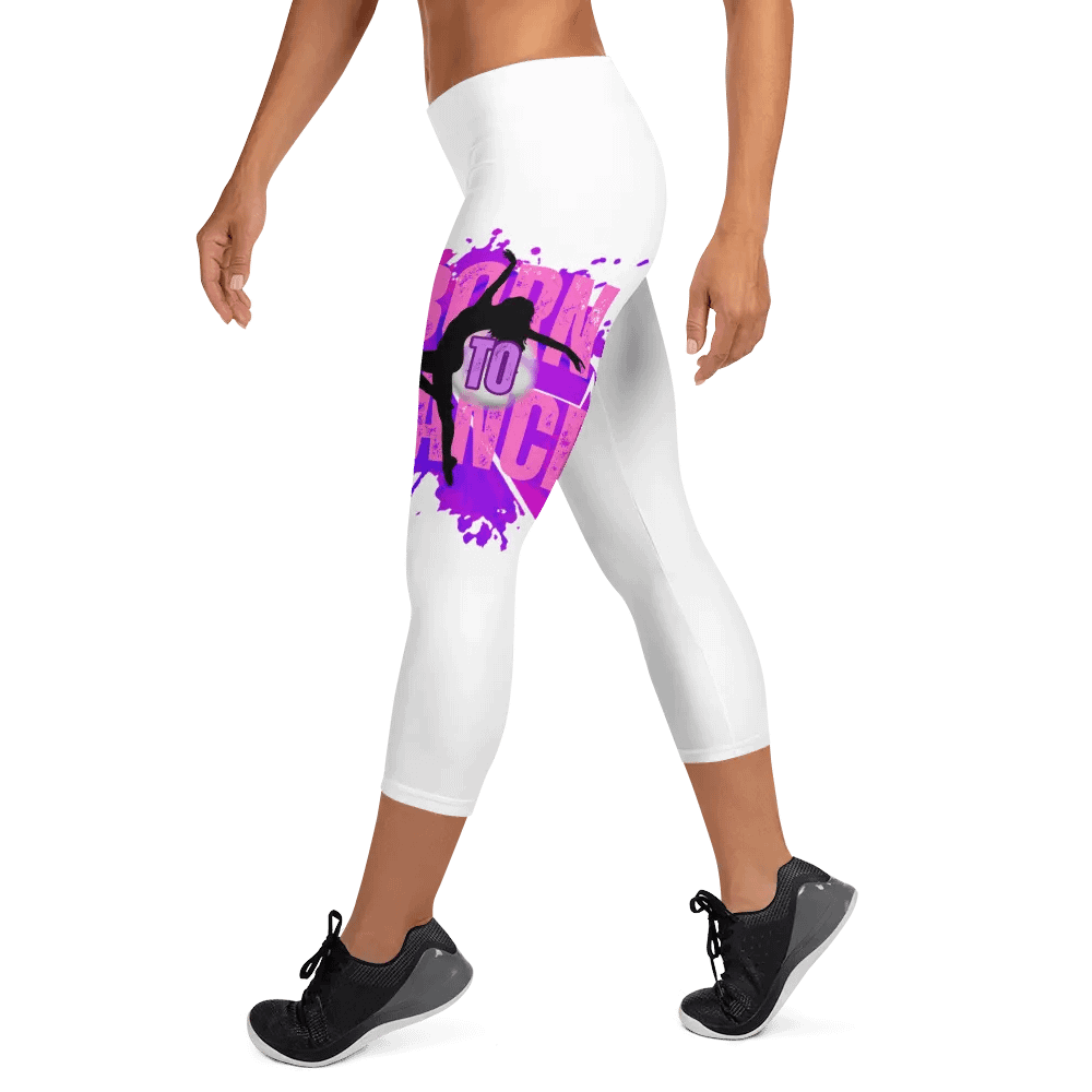 Vibrant Born to Dance Her Silhouette Capri Leggings product image (9)