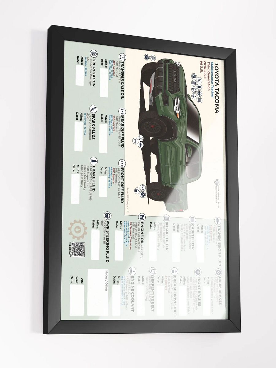 3RD GEN MAINTENANCE TRACKER V1.2 - Army (FRAMED) product image (4)