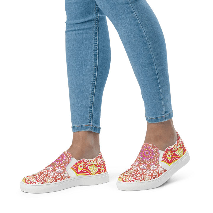 Mandala Magic Women's Slip-On Shoes product image (2)