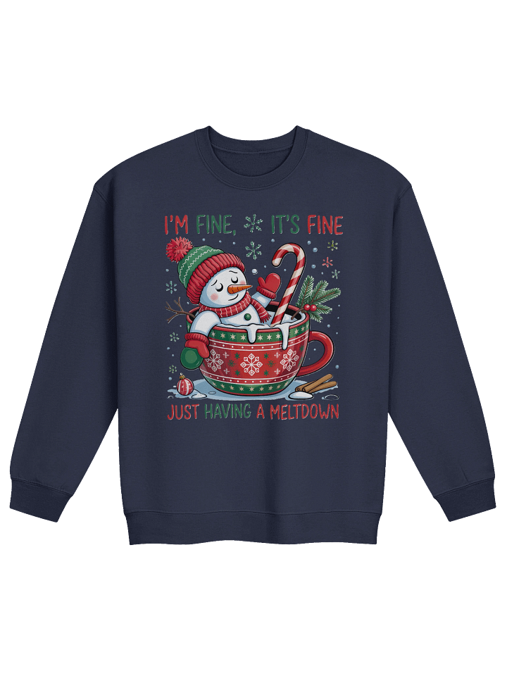 I'm Fine Holiday Sweatshirt product image (5)