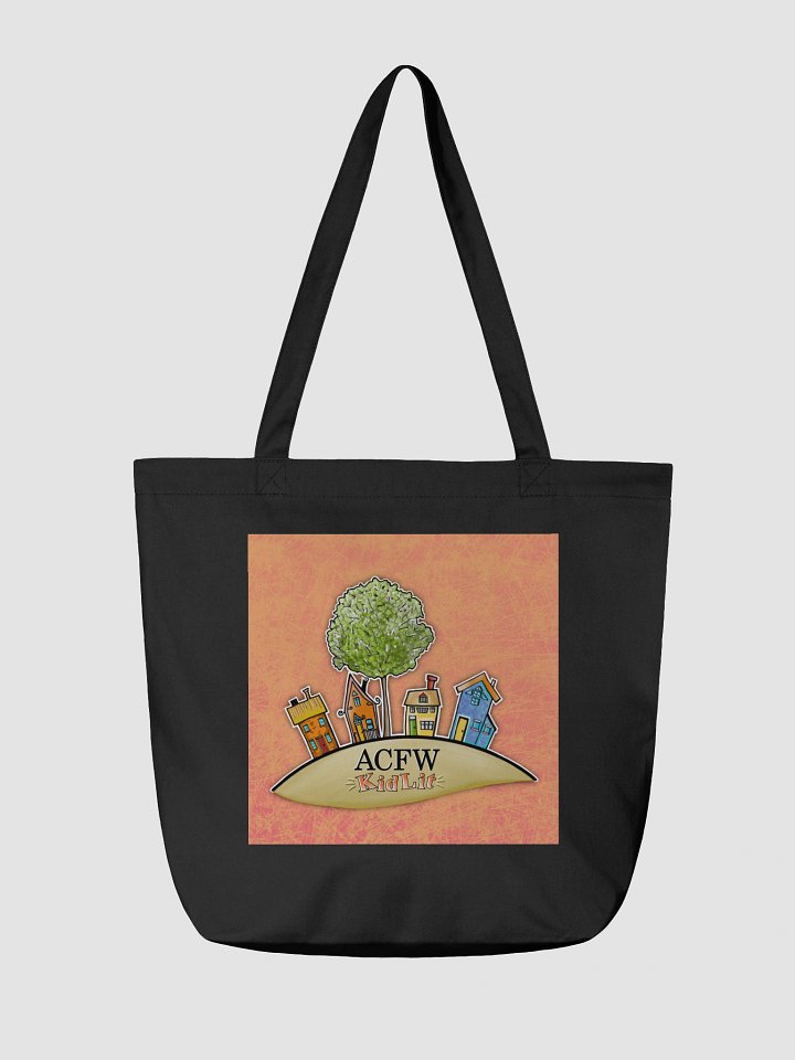 ACFW KidLit House Design Black Tote Bag Orange product image (2)