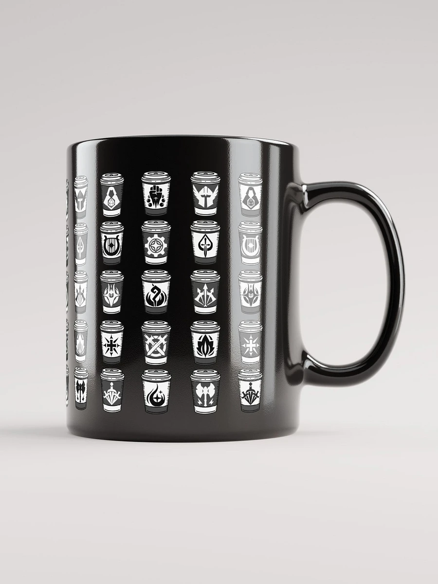 D&D Coffee Cup Classes Black Glossy Mug product image (1)