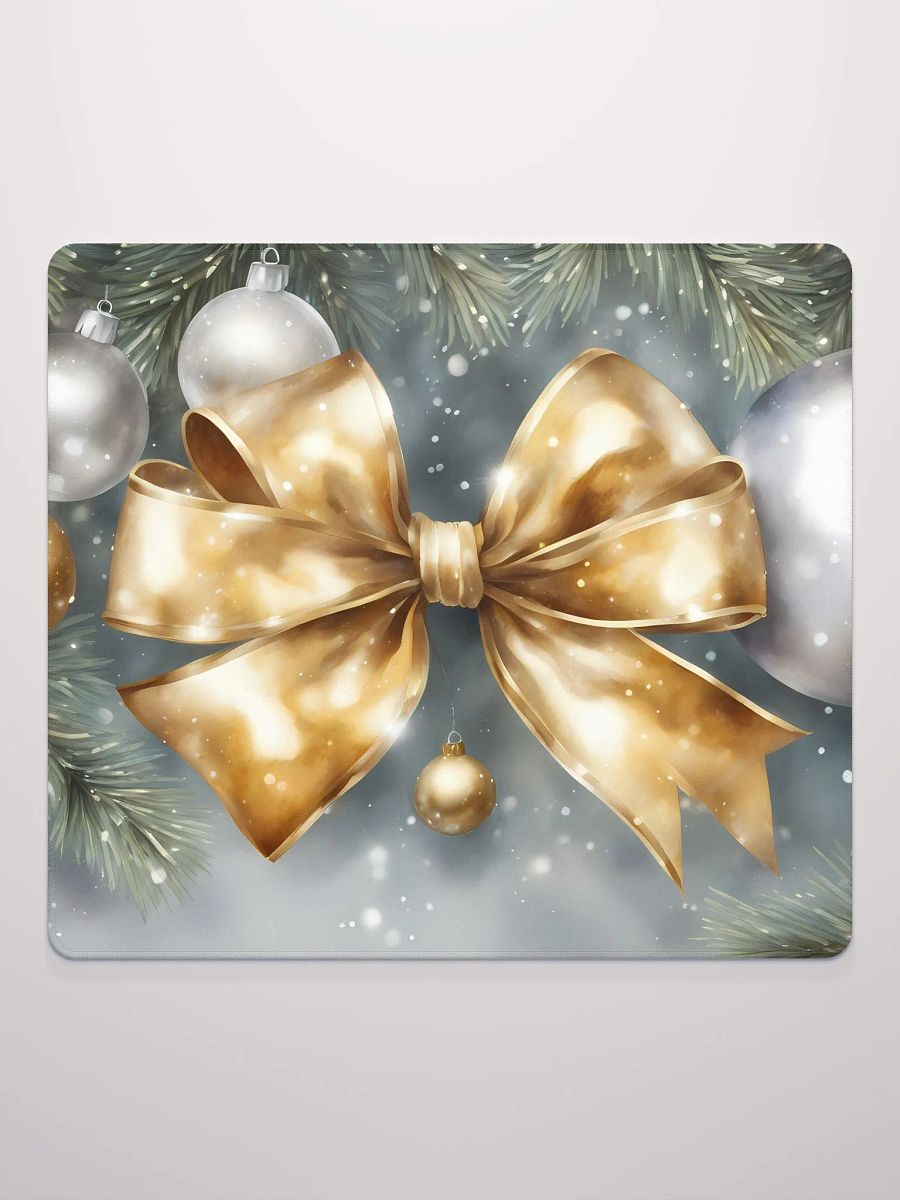 Xmas Baubles in Silver and Gold, Gaming Mouse Pad, 2 Sizes product image (3)