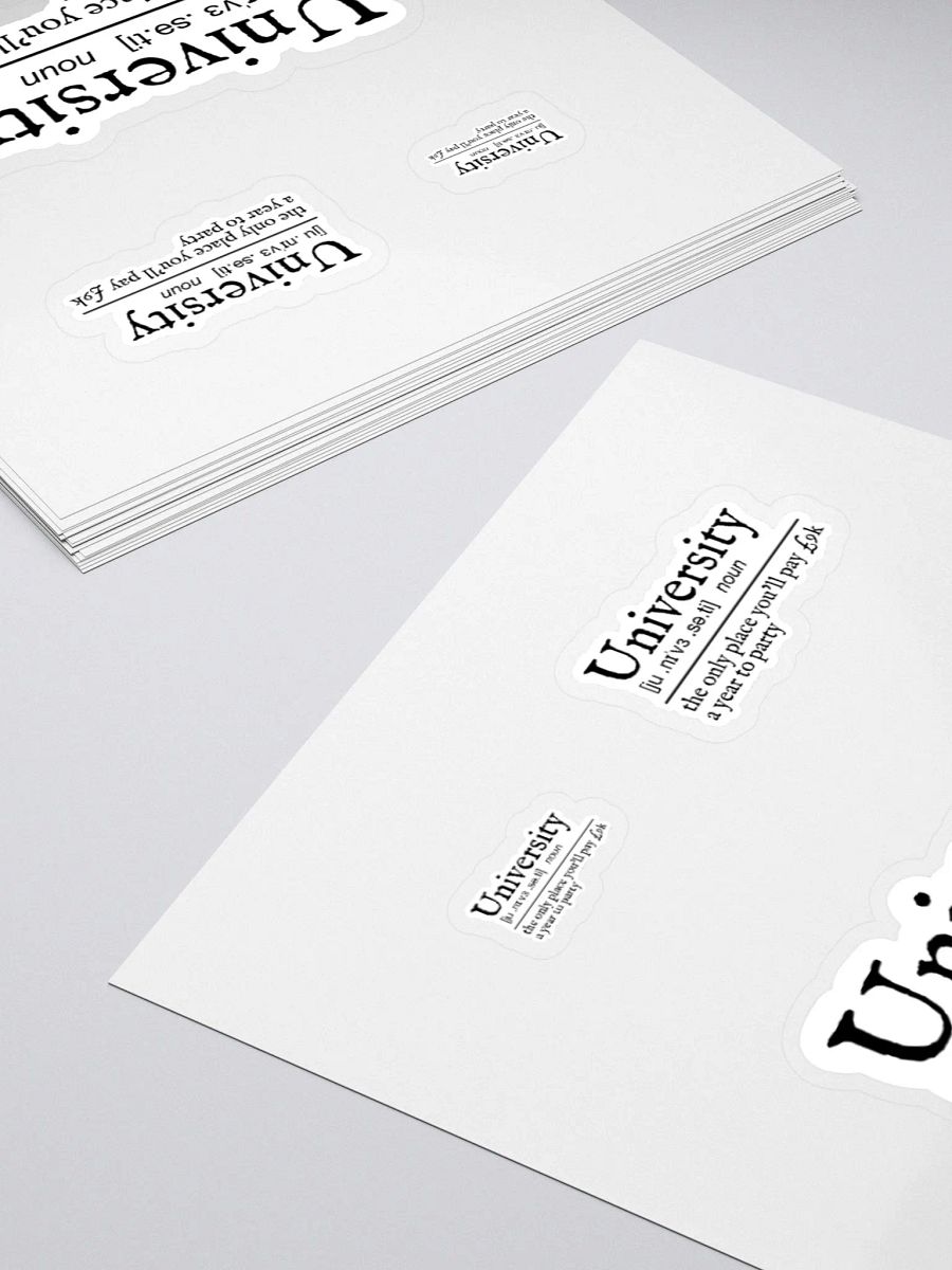 University Definition Sticker product image (4)