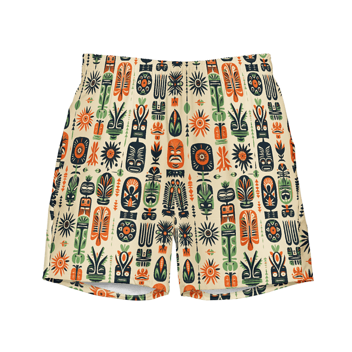 Vintage Caribbean Style Tropical Swimming Trunks product image (1)