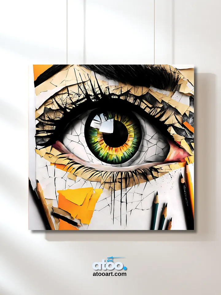 Paper Collection | Depths of the Eye | Canvas Art Painting product image (2)