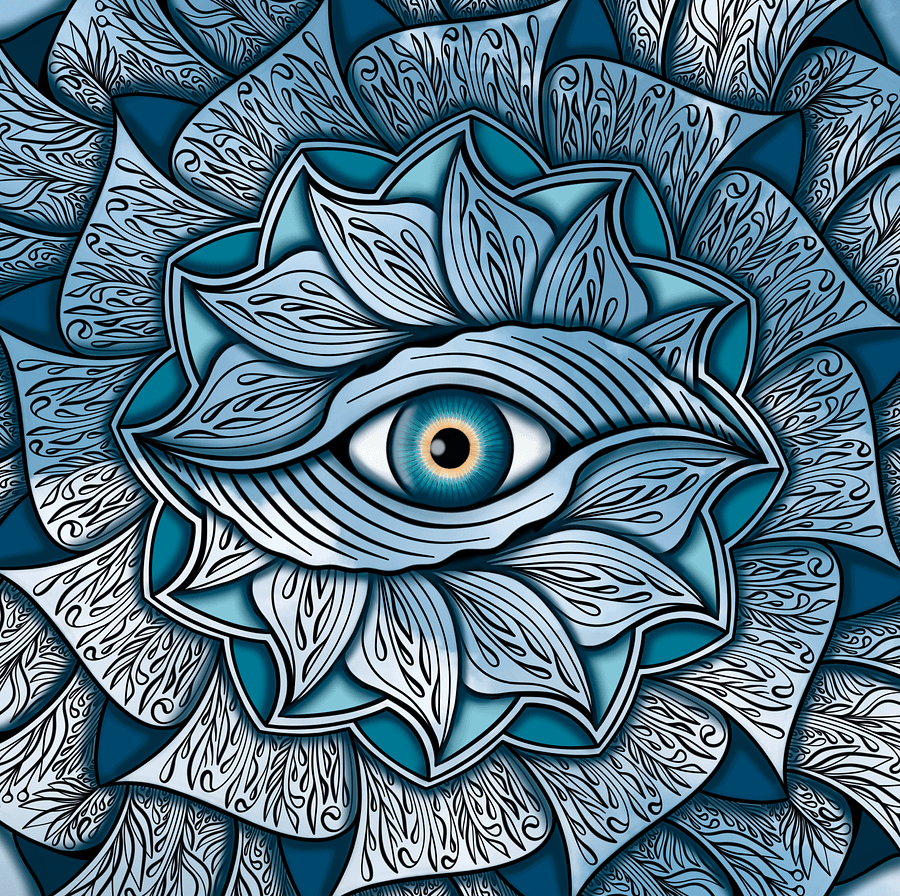 Dragon Eye - digital mandala product image (1)