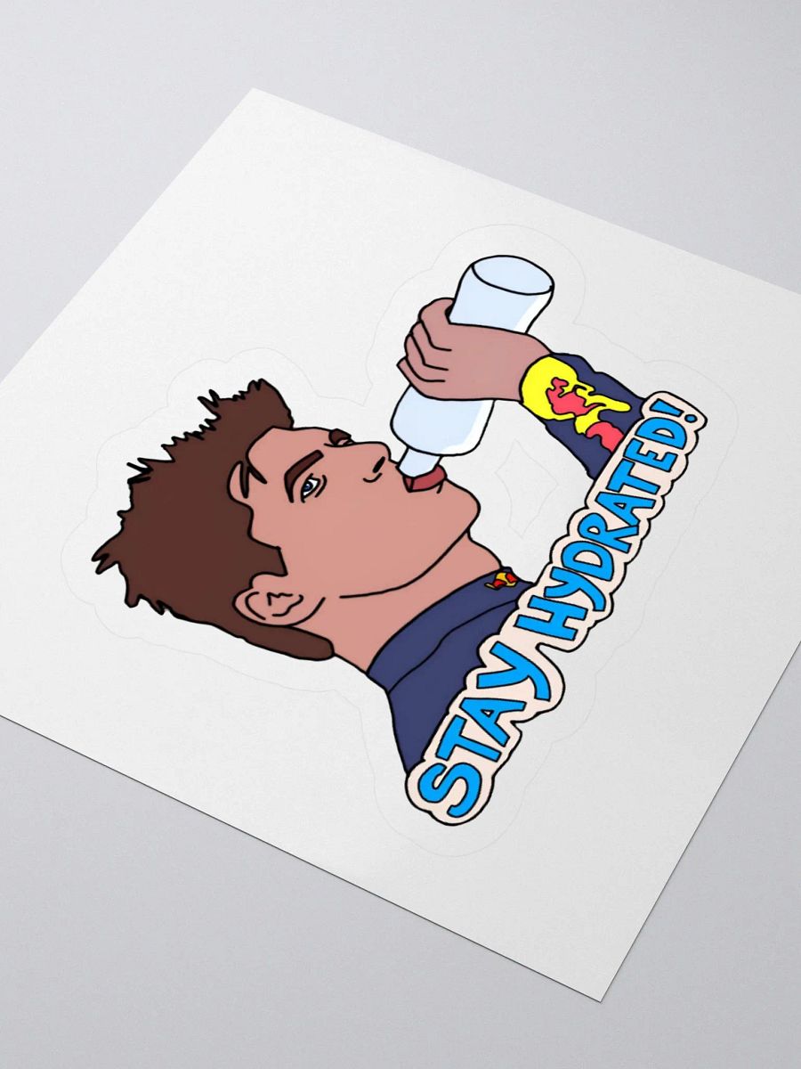 Stay Hydrated with Max Verstappen Sticker product image (3)