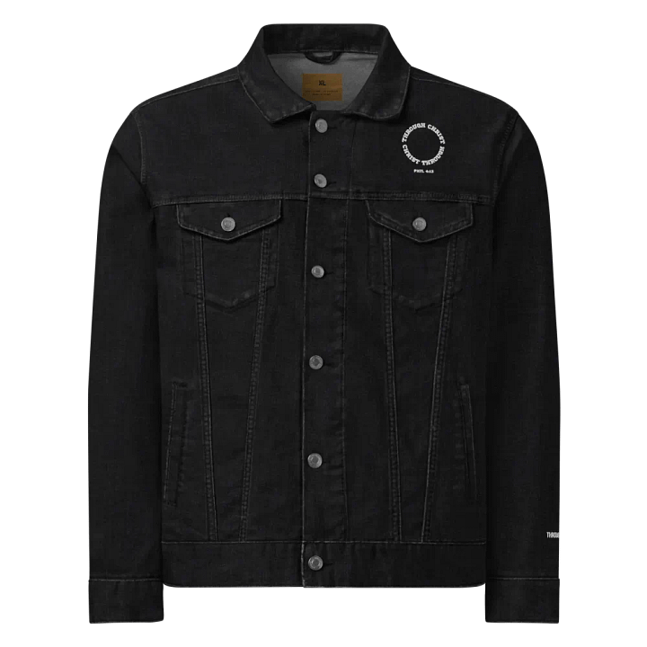 Through Christ Stitched Denim Jacket product image (1)