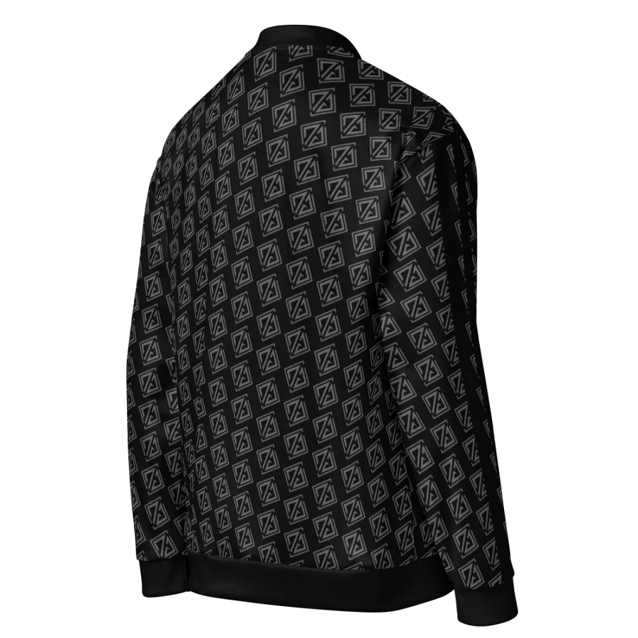 blouson d'aviateur noir entièrement personnalisée product image (4)