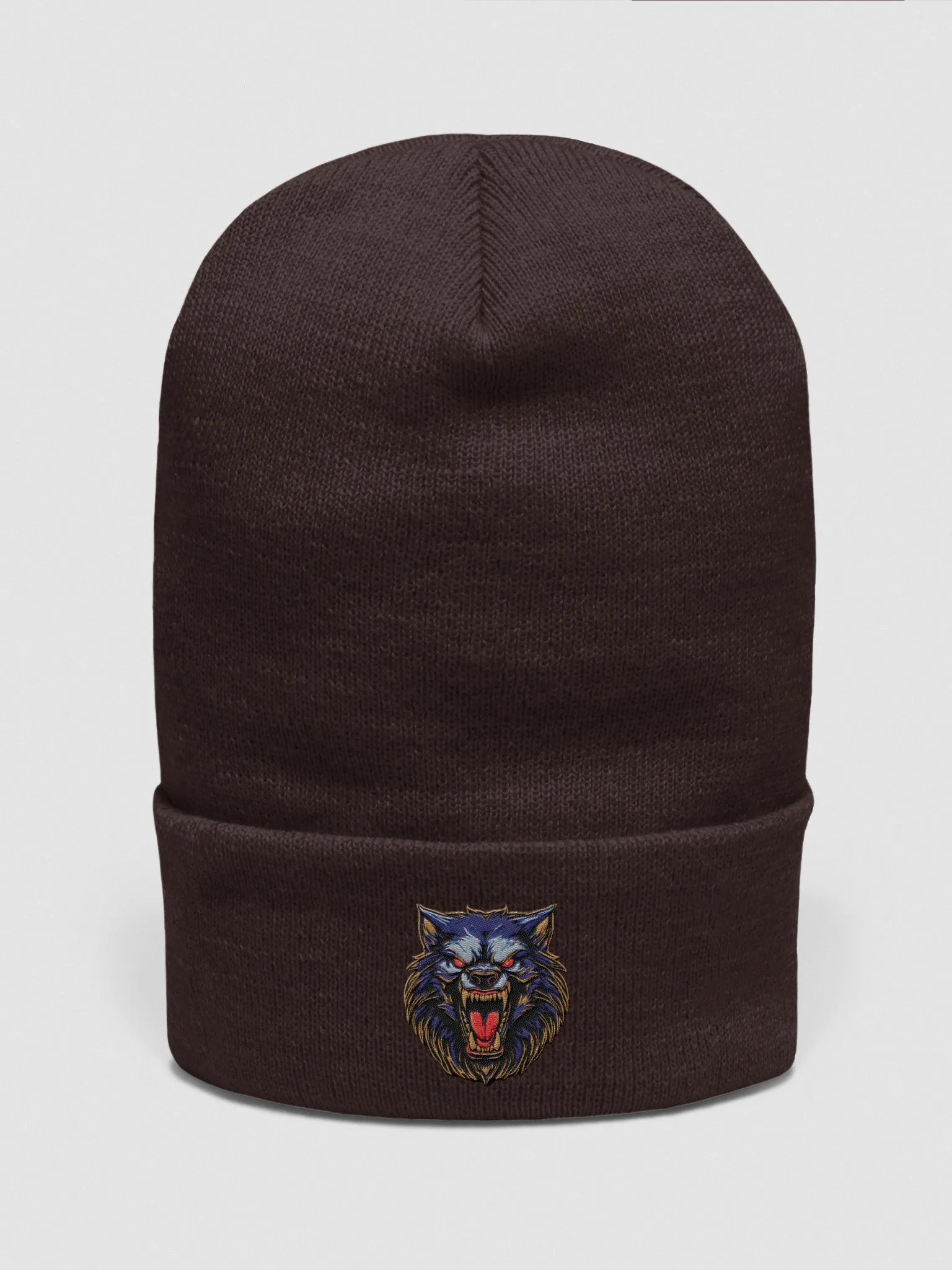 Snarling WereWolf Embroidered Beanie product image (3)