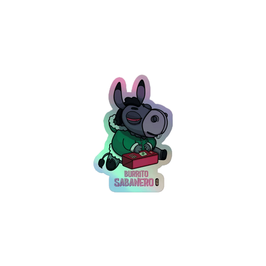 Burrito Sabanero - Sticker (Holographic Kiss Cut) product image (1)