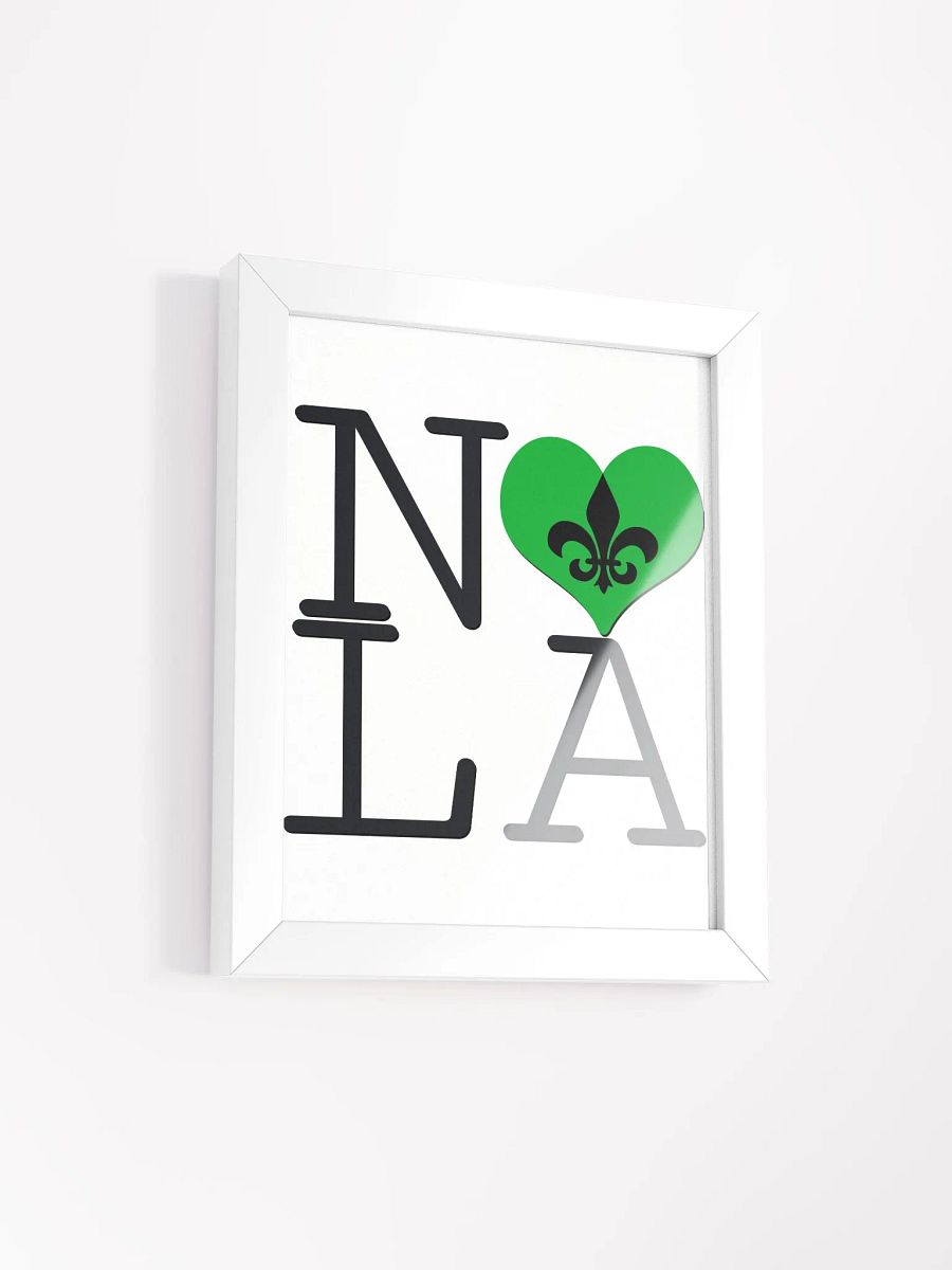 I LOVE NOLA **BIGSHOT POSTER** (GREEN HEART + IMAGE POP) product image (2)