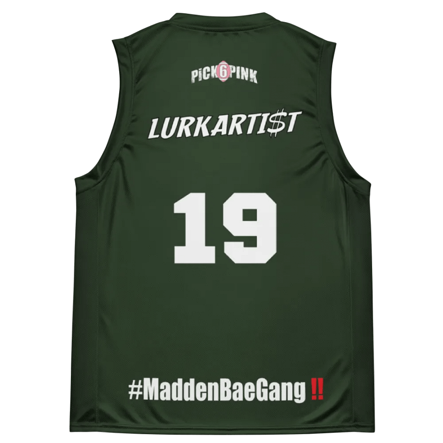 Madden Bae Jersey 👨‍🎨 (Green + White Logo) product image (2)