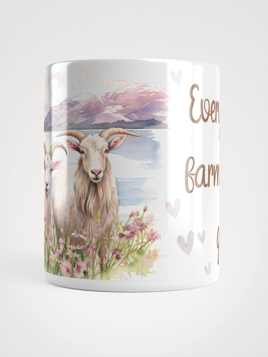 Every Farm Needs A Goat White Glossy Mug product image (2)