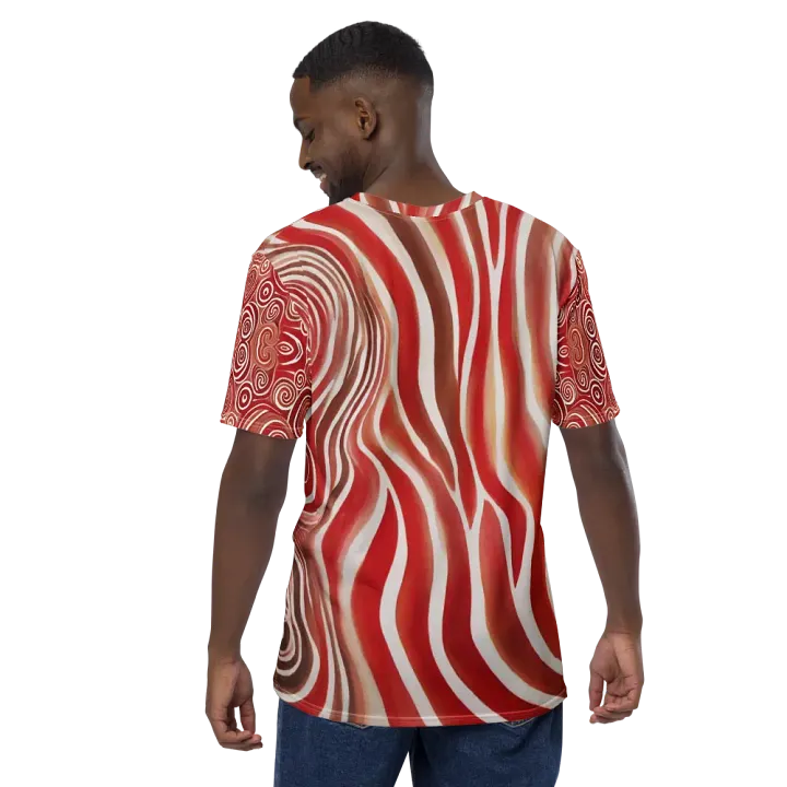 Funky Red Liquid Tie-Dye Explosion Men's T-shirt product image (2)