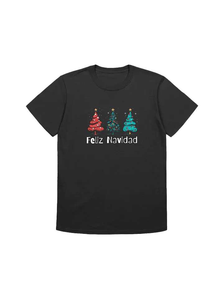 Feliz Navidad Colorful Christmas Trees Unisex T-Shirt product image (2)