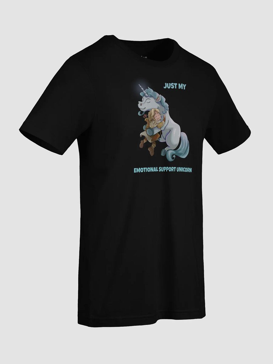 Emotional Support Unicorn & Elf unisex short sleeve T-shirt for RPG players and pet lovers product image (45)