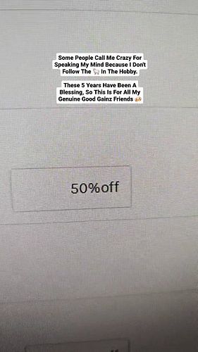 🎥 SNEAK PREVIEW OF THE GOOD GAINZ ANNIVERSARY SALE 🎥 
.
🍻 Cheers To A Long 5 Years In The Hobby and As I Reflect, I Wanted To...