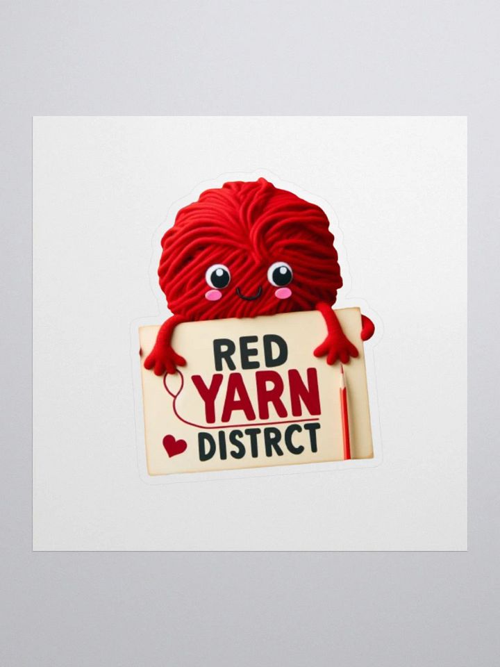 Red Yarn District Stickers product image (1)
