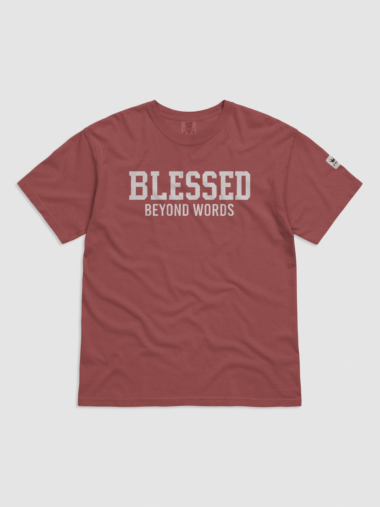 Blessed Beyond Words T-Shirt with White Graphic product image (1)