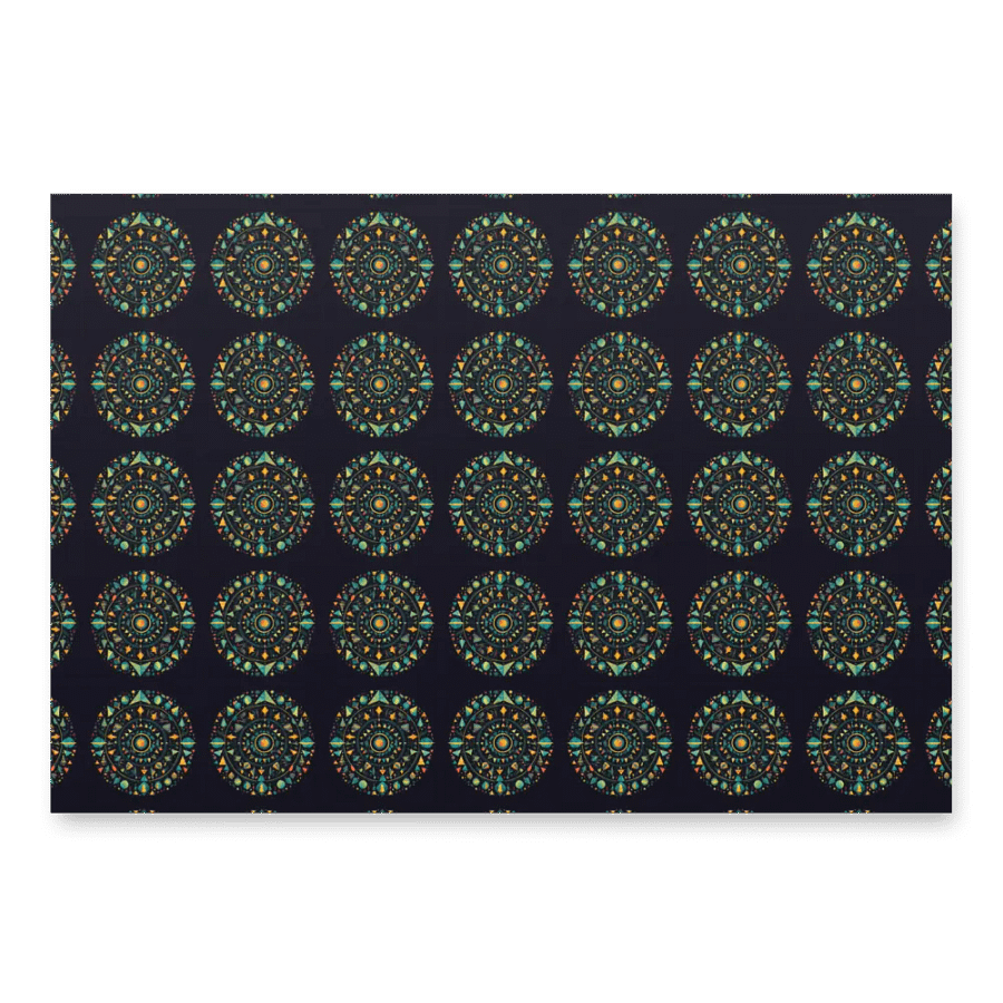 Circular Christmas Wrapping Paper Sheets product image (3)