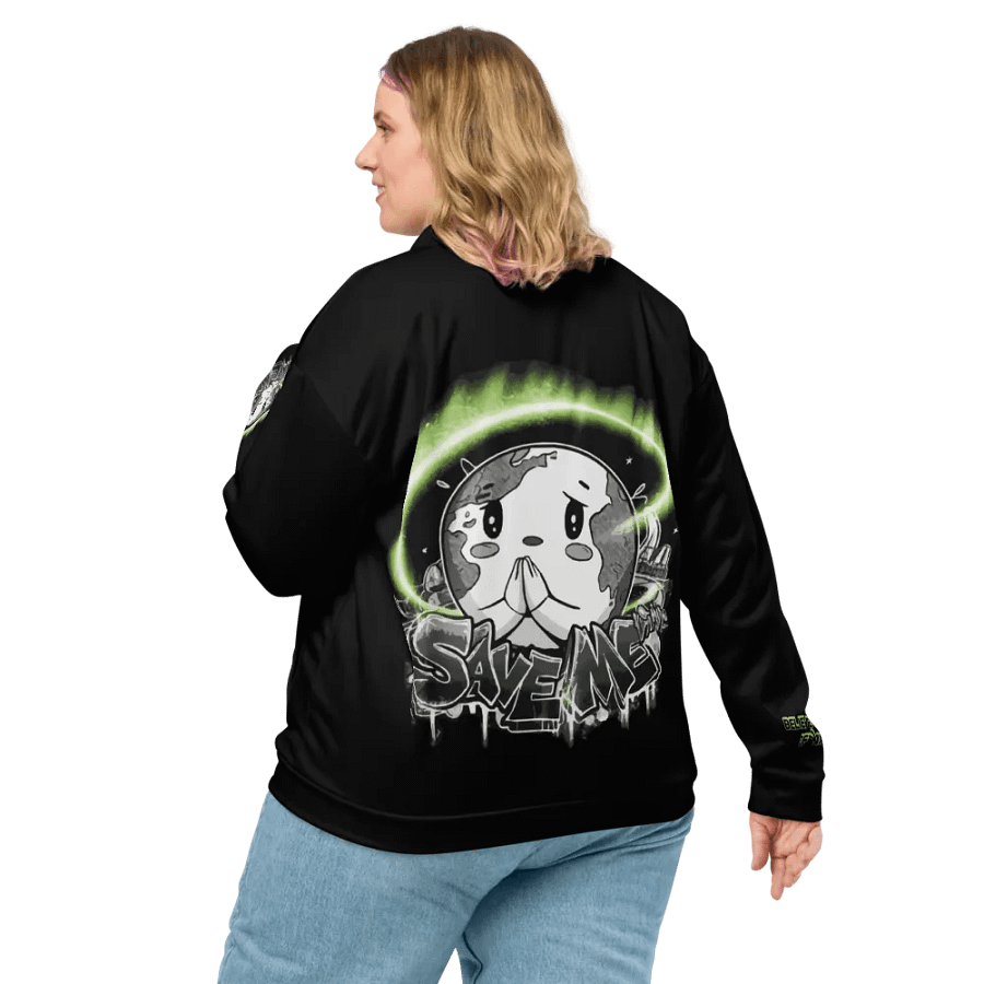 Save Me: A Plea from Planet Earth Bomber Jacket 🌍 product image (7)