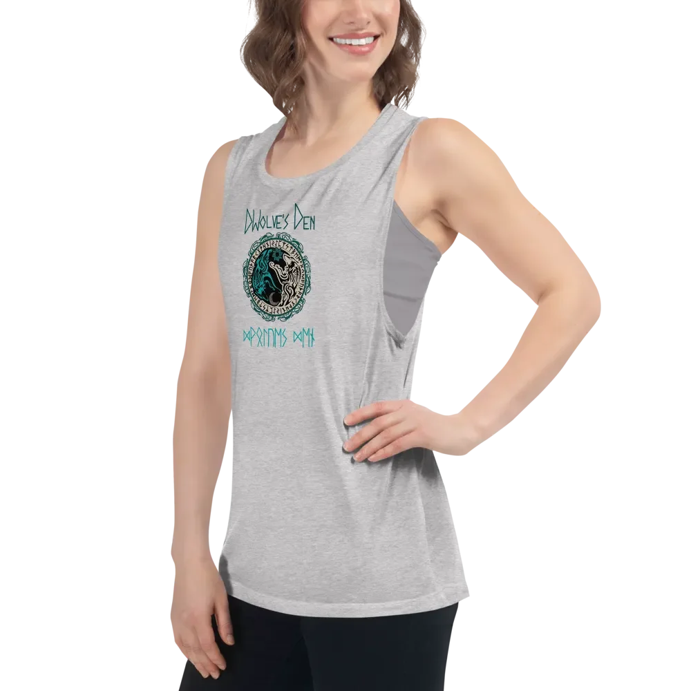 Mystical Wolves Den Flowy Tank product image (53)