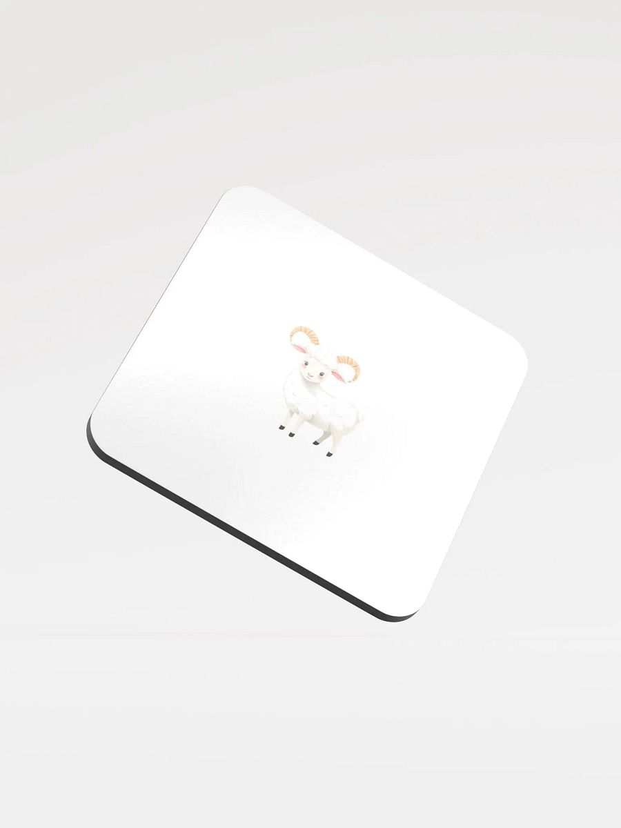 Funky Sheep Glossed Cork Coaster product image (1)
