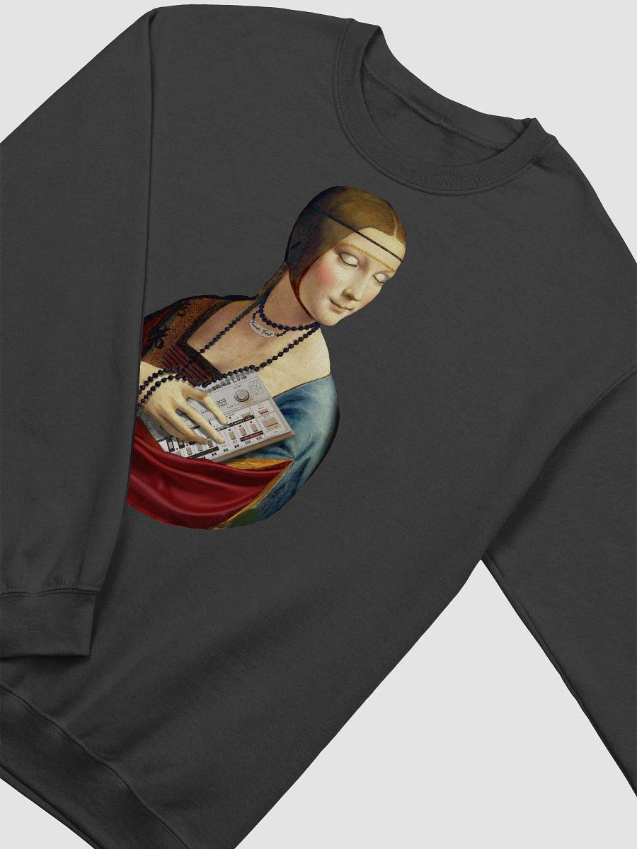 TB 303 Chill-out Lady by Frank Fonik, Techno EDM Classic Crewneck Sweatshirt product image (2)