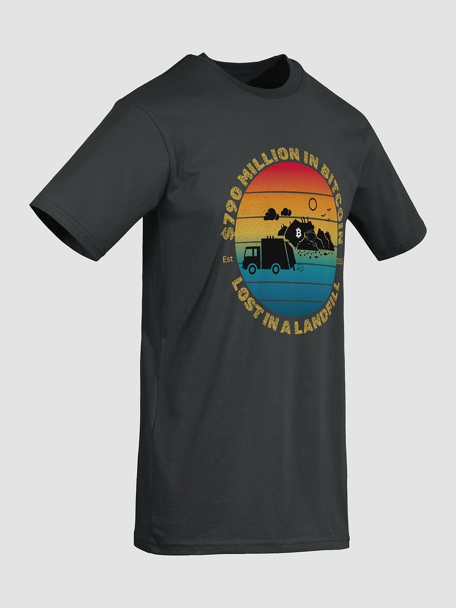 Bitcoin Waste Loss Sunset Men's Tee product image (7)