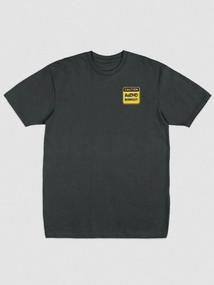 CAUTION: AuDHD BURNOUT Heavyweight Tee product image (1)