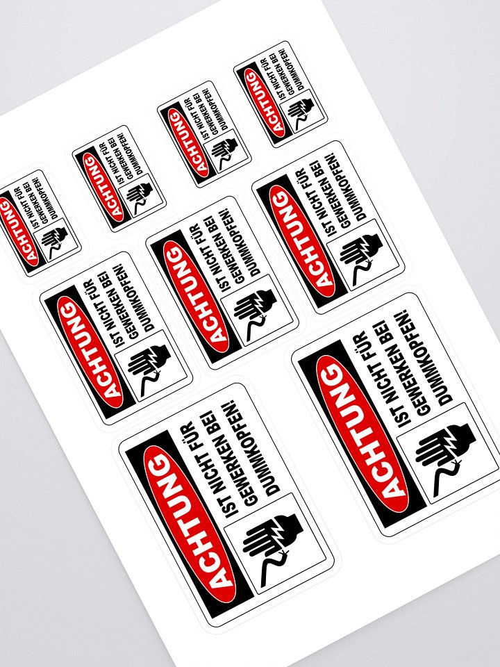 Dummkopfen OSHA Labels product image (1)