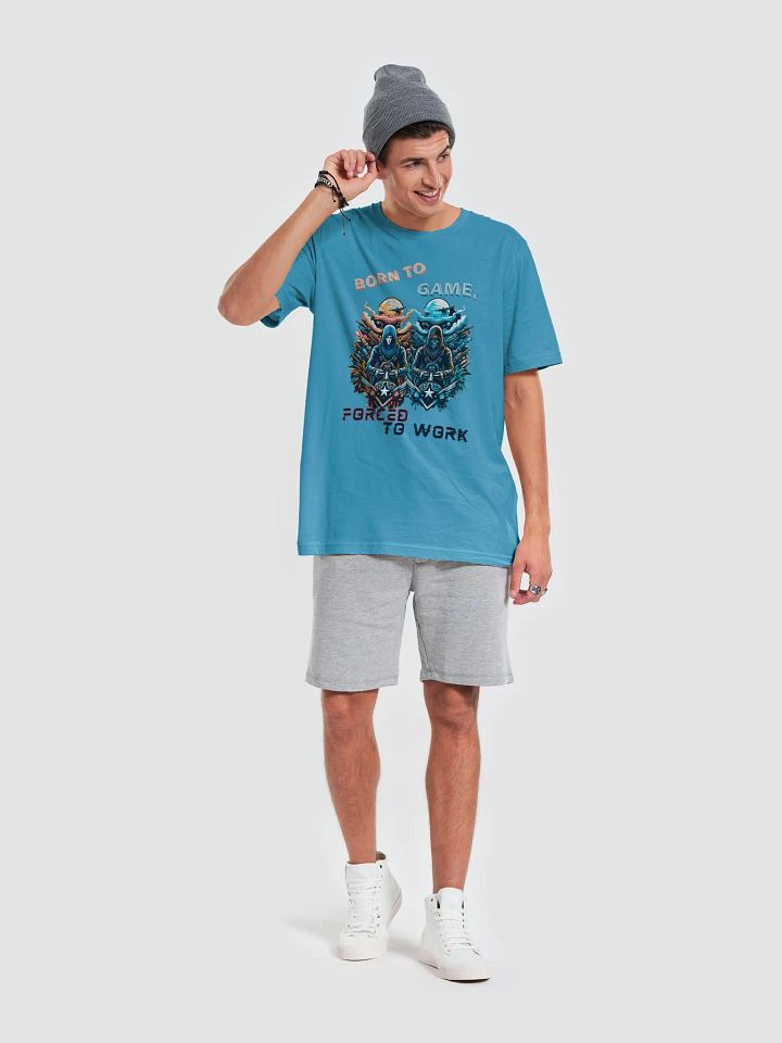 BORN TO GAME, FORCED TO WORK -Bella+Canvas Supersoft T-Shirt product image (1)
