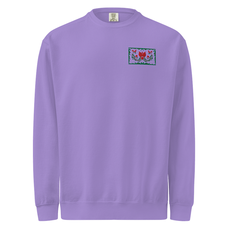 Hungarian Traditional Art Lila Embroidered Sweatshirt product image (1)