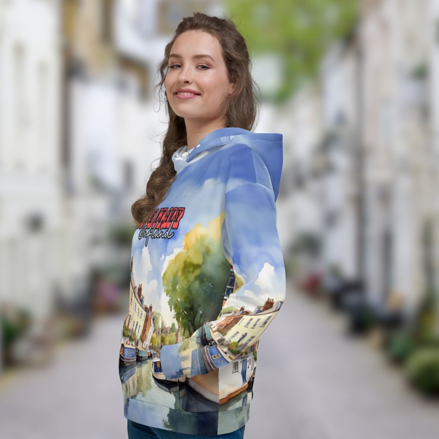 Little Italy - England - All Over Print - Watercolor - Hoodie product image (12)