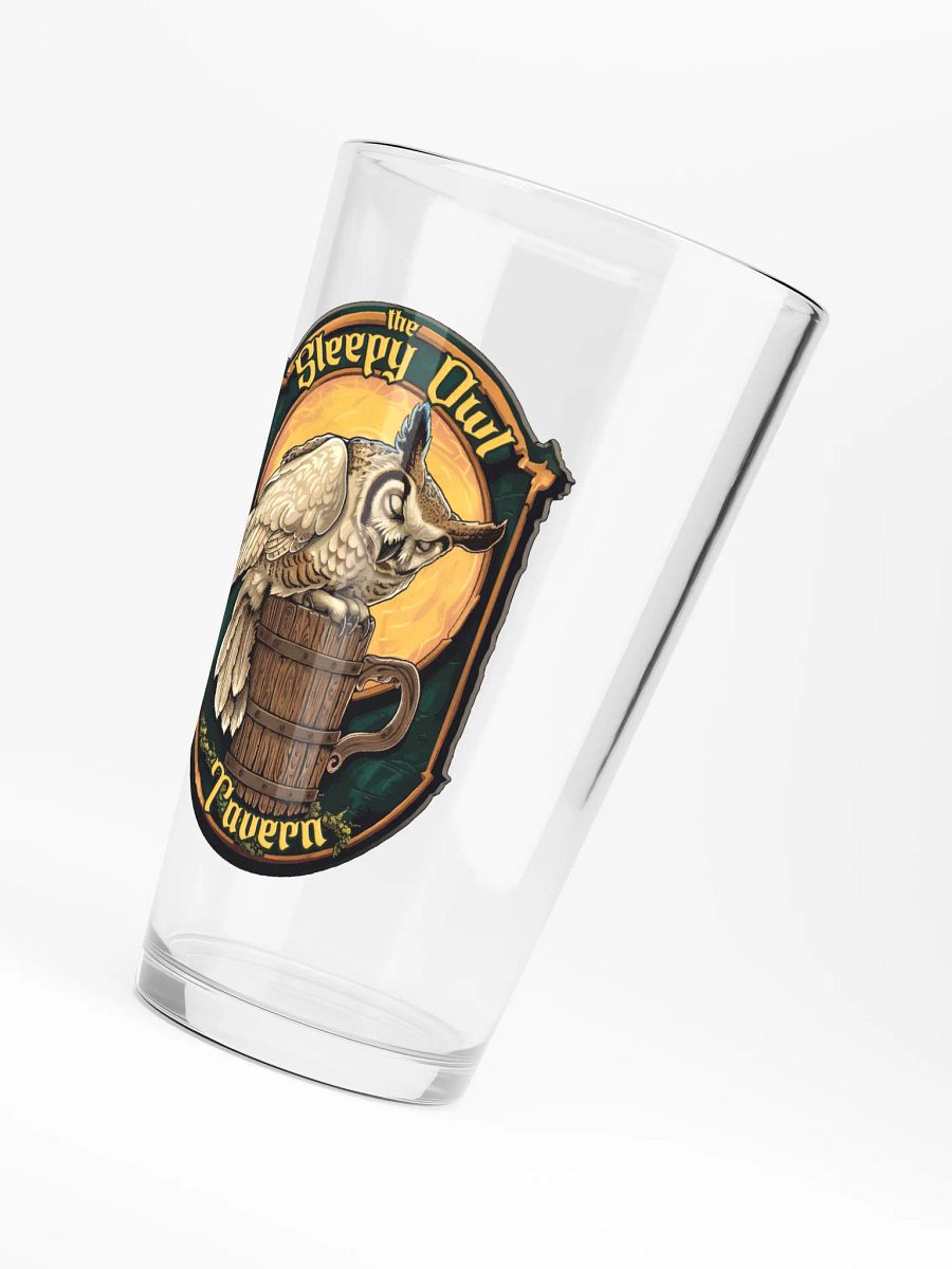 Sleepy Owl Tavern Pint Glass product image (5)