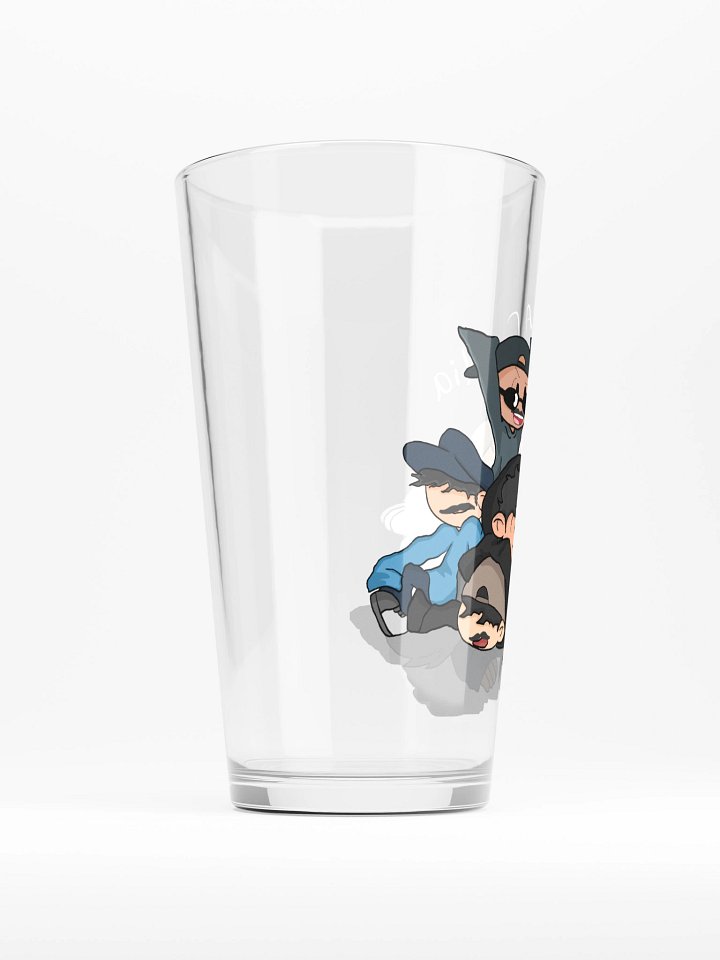 Joyful Pile-Up Cartoon Pint Glass product image (2)