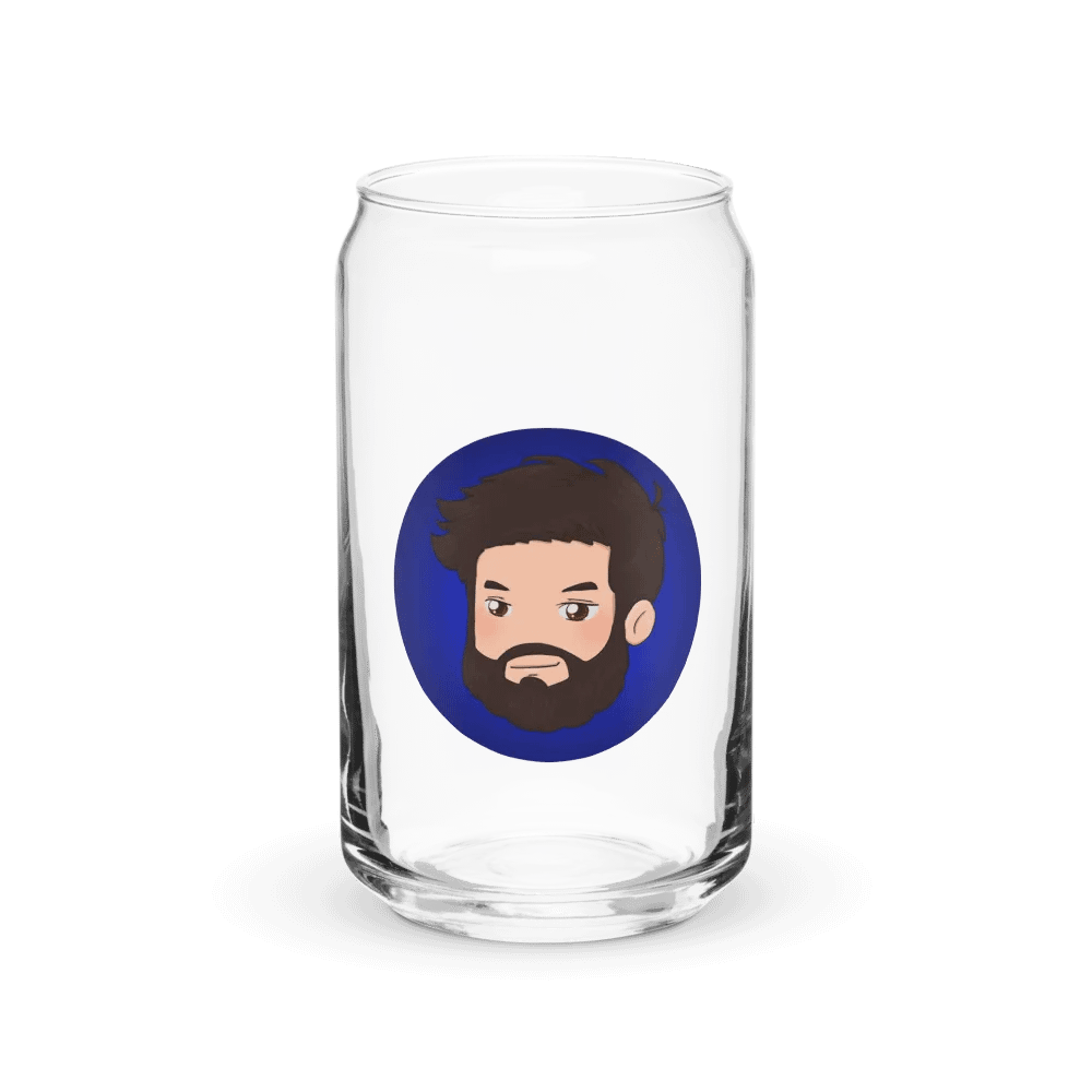 Trunks Blue Can Shaped Glass product image (1)