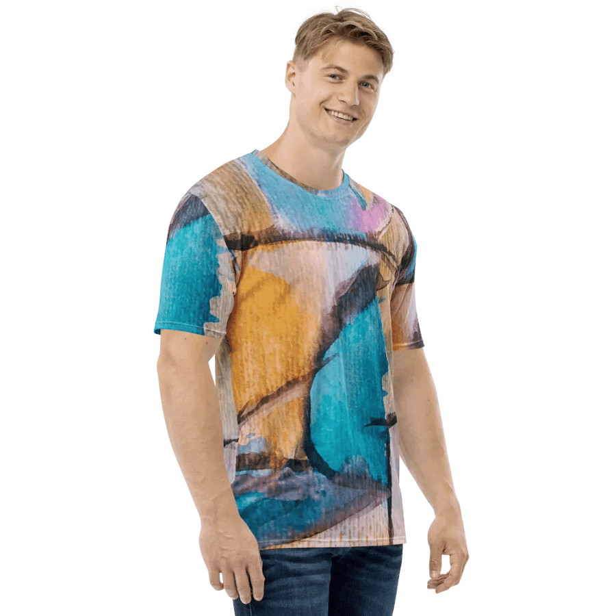 original watercolour painting on tshirt product image (4)