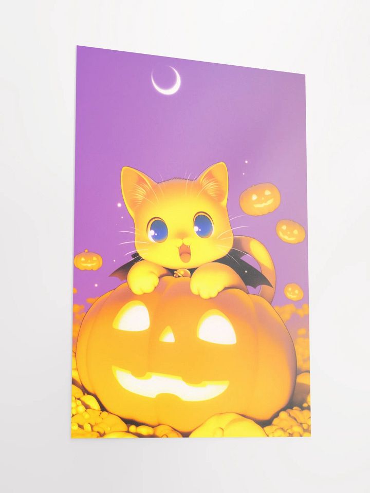 Whimsical Halloween Kitten Poster product image (2)
